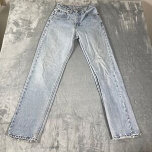 Levis 560 Vintage Loose Fit Straight Leg Jeans Light Wash High Rise 23x30 USA